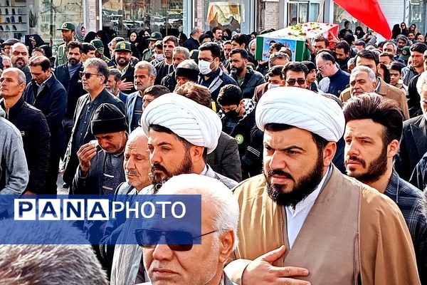 تشییع با شکوه شهید جوادحسن زاده شهید مرزبانی فراجا