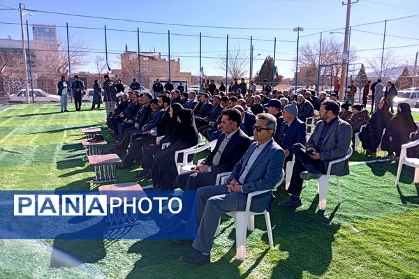 افتتاح چمن مصنوعی روستای قوژد