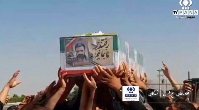 تشییع باشکوه پیکر شهید والامقام کربلایی علیرضا اسماعیلی