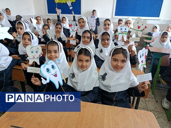 جشن دندان شماره شش و پویش دو دو تا یادت نره در دبستان عصمت باخرز