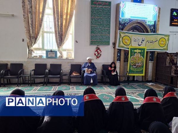 مراسم اعتکاف دانش آموزی آموزشگاه مریم سنگان شهرستان رشتخوار