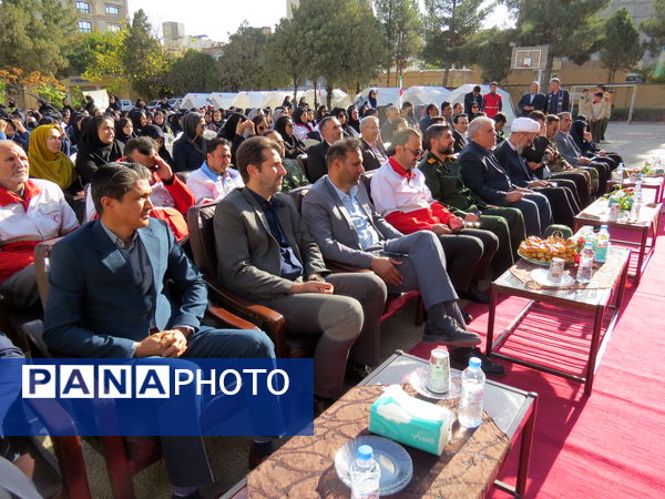 رزمایش دانش‌آموزی پدافند غیرعامل در شهرستان بجنورد 