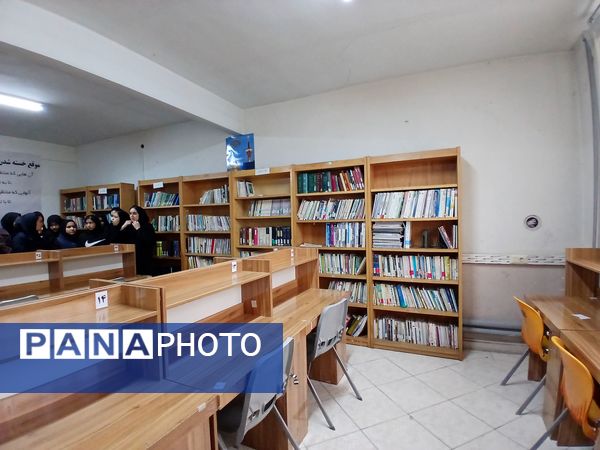 افتتاحیه سالن مطالعه شهید سردار سلیمانی در دبیرستان آزرم ناحیه یک مشهد