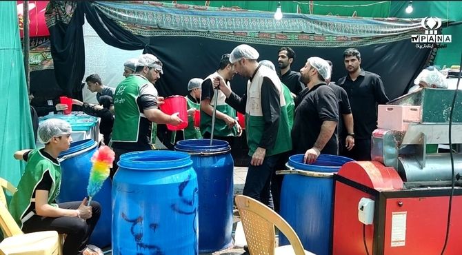 خدمت رسانی موکب مجمع فرهنگی رهروان راه شهدا استان اصفهان 