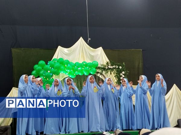 مراسم ولادت حضرت فاطمه زهرا در مهدیه صاحب زمان روستای دهنو شهرستان خلیل آباد