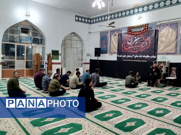 مراسم عزاداری شهادت امام جعفر صادق(ع) در روستای ظفرآباد 