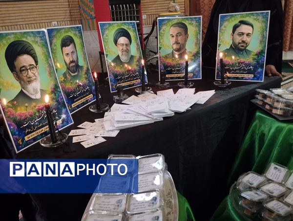 مراسم باشکوه یادبود شهدای خدمت در مسجد امام علی (ع) شهرستان باخرز 