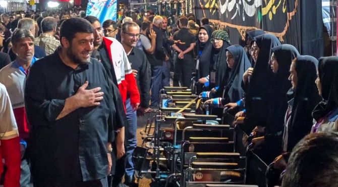 خدمت جوانان هلال‌احمر همدان به زائران رضوی در طرح ملی «قدم به قدم در مسیر بهشت»