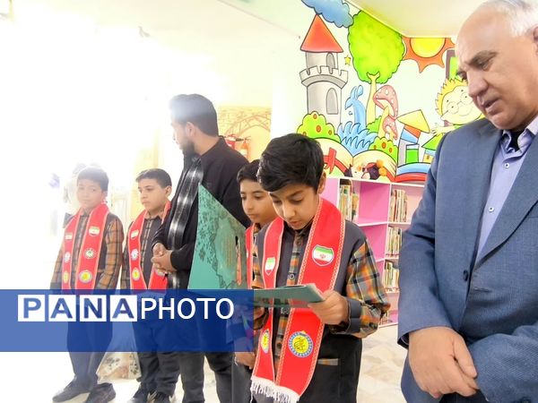 بازدید عوامل اجرایی دبستان شهید پسندیده از کتابخانه فدک فدافن