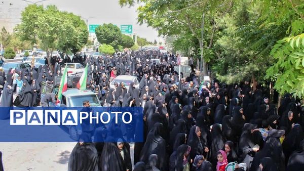  راهپیمایی مردم شهرستان اشتهارد علیه رژیم صهیونیستی 