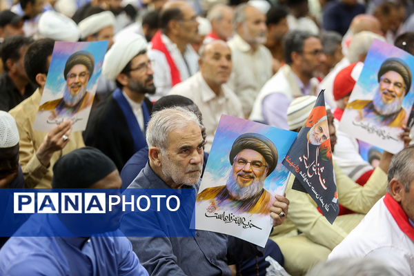 مراسم بزرگداشت نخستین سالگرد شهادت سید حسن نصرالله در قم