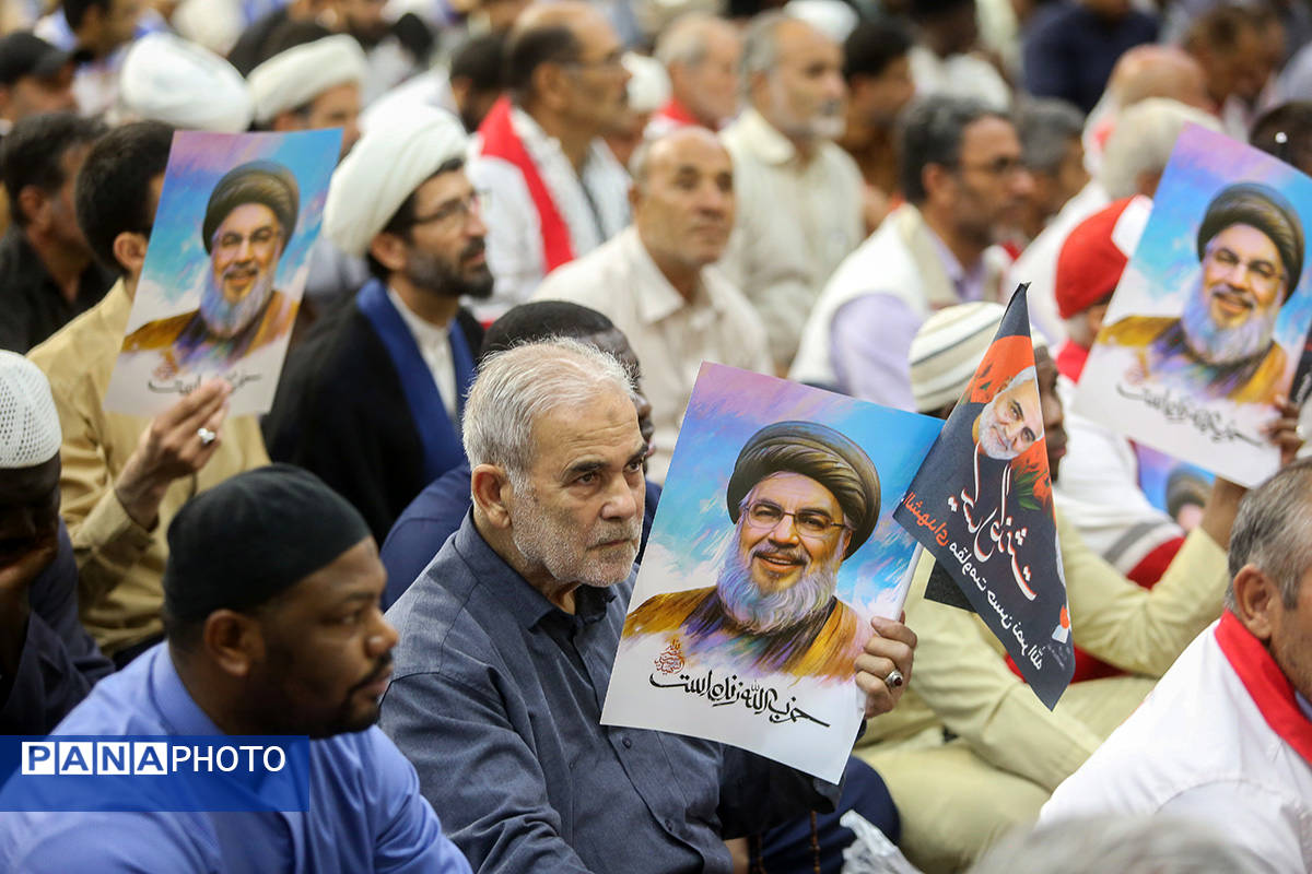 مراسم بزرگداشت نخستین سالگرد شهادت سید حسن نصرالله در قم