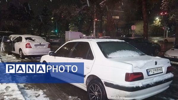 شبی برفی در نیشابور 