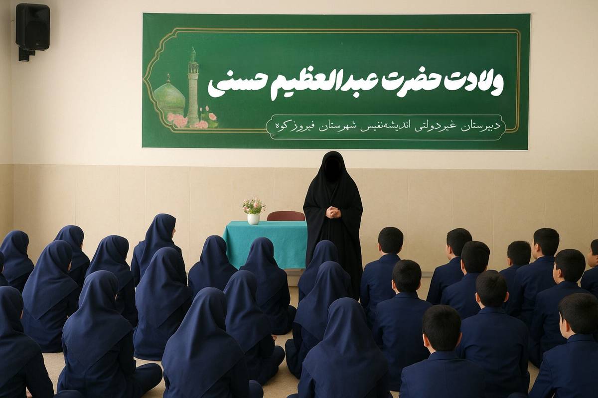 آشنایی دانش‌آموزان با سیره و فضائل حضرت عبدالعظیم حسنی، الهام‌بخش آنان در مسیر تحصیل و رشد اخلاقی است