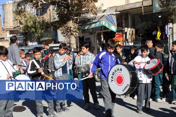دسته عزاداری نوگلان فاطمی در شهرستان بن 