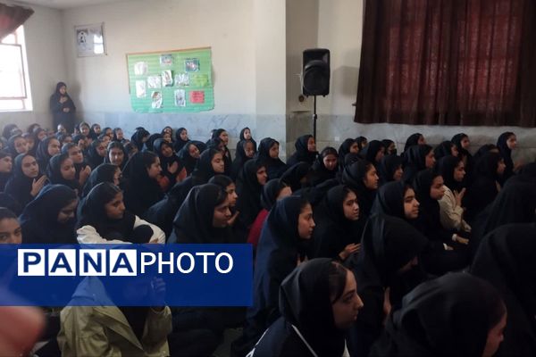 مراسم شهادت حضرت زهرا (س) و عزاداری در دبیرستان طالقانی 