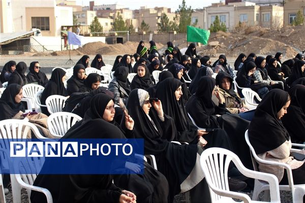 مراسم دومین سالگرد خاکسپاری شهید گمنام آموزشکده فنی دختران قم