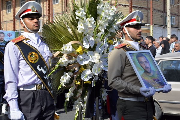 مراسم تشییع پیکر پاک شهید والامقام ابوالقاسم مهری در اسلامشهر