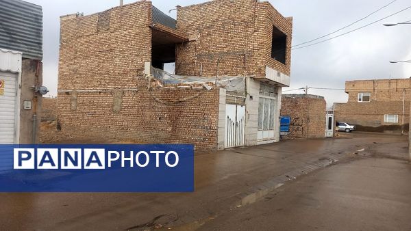 بارش  باران پاییزی در نیشابور