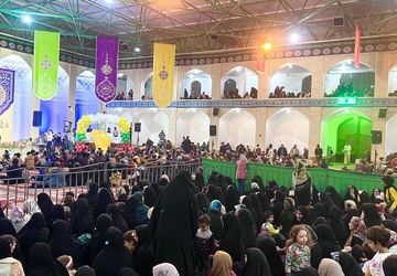 حسینیه سفید اشکذر به برکت وجود اعیاد شعبانیه نورانی شد