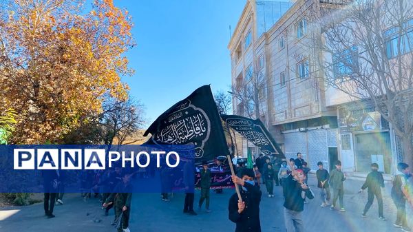 نوگلان حسینی باخرز در سوگ شهادت حضرت فاطمه(س) به عزاداری پرداختند