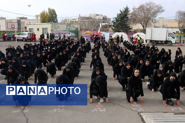 برنامه متمرکز مانور سراسری زلزله در زنجان