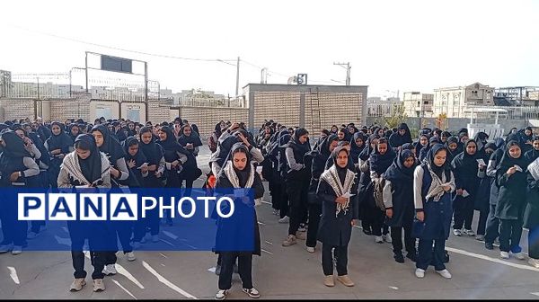 مراسم زنگ مهر در دبیرستان مشکات
