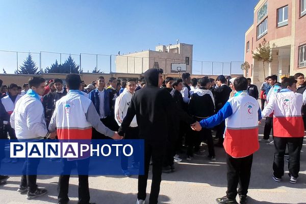 مانور سراسری زلزله در دبیرستان شهید محمدجواد باهنر دماوند