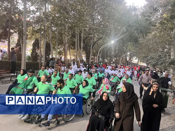 همایش بزرگ ویلچر رانی در جشنواره خانواده ورزش مشهد