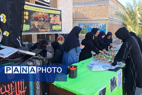 مراسم عزاداری حضرت زهرا (س) در دبیرستان دخترانه هیأت امنایی پویش ناحیه ۳شیراز 