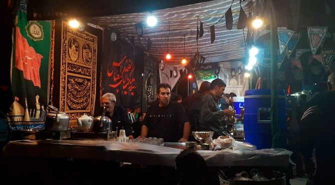 برپایی دسته عزاداری جوان رشید کربلا در شهرکرد