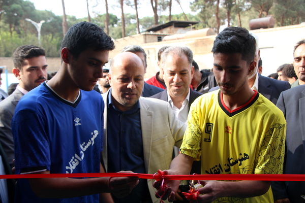 افتتاح سالن ورزشی شهید سلیمانی هنرستان انقلاب اسلامی یزد