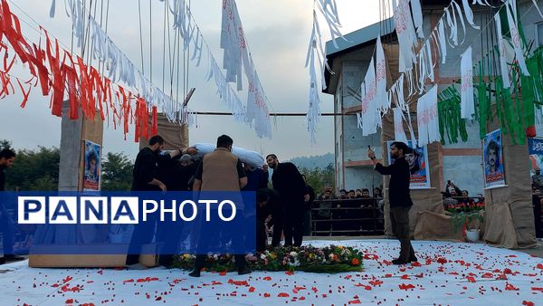 تشییع پیکر مطهر شهید گمنام با عطر فاطمیه