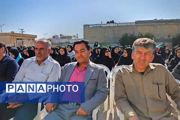 جشن مهر ایثار و نماز و بازگشایی مدارس یک مهر در دبیرستان هیأت امنایی فرهیختگان