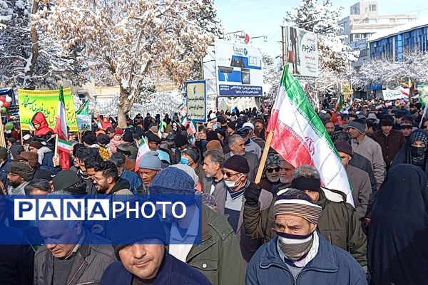 برگزاری راهپیمایی ۲۲ بهمن ماه در شهرستان نیشابور 