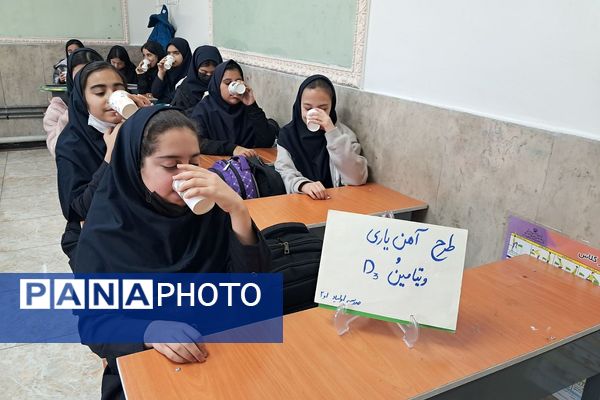 آغاز طرح مکمل یاری با آهن و ویتامین دی در مدارس کهریزک
