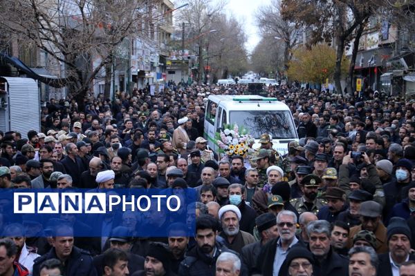 مراسم وداع با فرماندار فقید مراغه