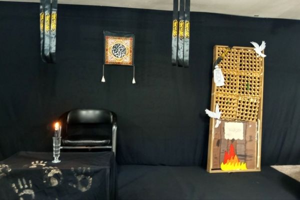 مراسم سوگواری حضرت فاطمه زهرا (س) در مدرسه عطر کوثر پردیس