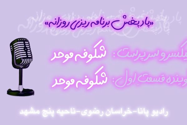  پادپخش برنامه ریزی روزانه