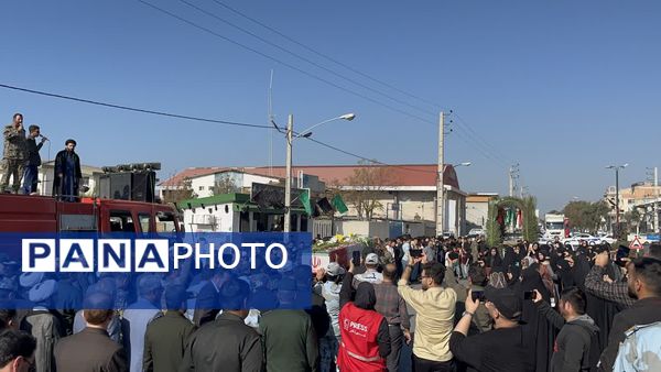 مراسم تشییع پیکر مطهر شهید گمنام در شهرستان بندرترکمن