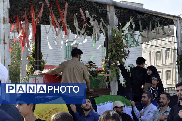 مراسم تشییع پیکر پاک شهید والامقام ابوالقاسم مهری در اسلامشهر