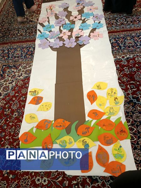 نقاشی همگانی با موضوع صرفه‌جویی در مصرف آب ، گاز و برق