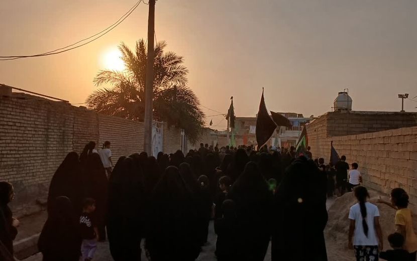 تشییع نمادین پیکر امام حسین(ع) در گمبوعه بزرگ