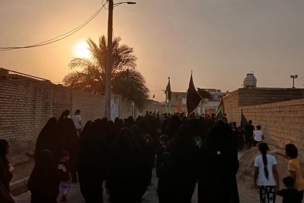 تشییع نمادین پیکر امام حسین(ع) در گمبوعه بزرگ