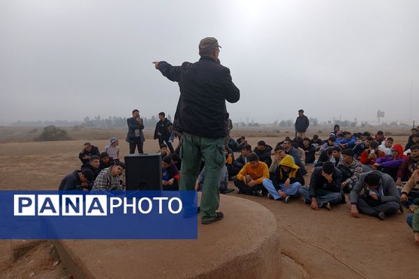 حضور دانش‌آموزان ناحیه دو شهرری در اردوی راهیان نور 