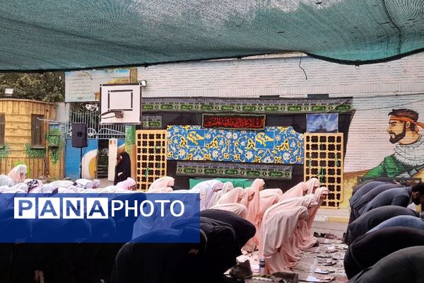 روز معنویت در مدرسه محدثه شاهد ورامین؛ از نماز باران تا زنگ عتبات عالیات
