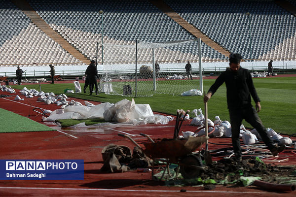 آخرین مراحل بازسازی ورزشگاه آزادی