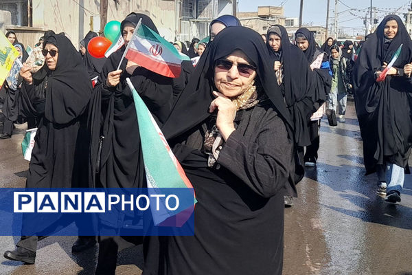 راهپیمایی 22 بهمن در شهر جعفریه قم