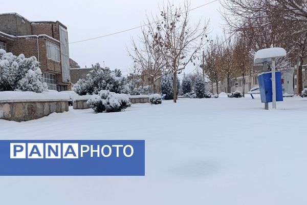 بارش زیبای برف پاییزی در شهرستان نیشابور 