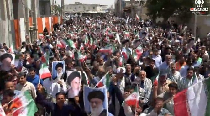 راهپیمایی خشم و نصر در شهرستان سلماس